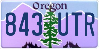 OR license plate 843UTR