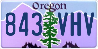 OR license plate 843VHV
