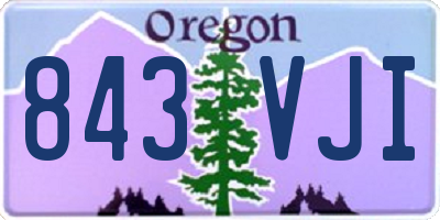 OR license plate 843VJI