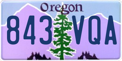 OR license plate 843VQA