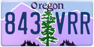OR license plate 843VRR