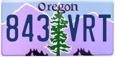 OR license plate 843VRT