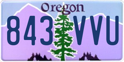OR license plate 843VVU