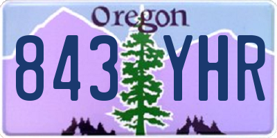 OR license plate 843YHR