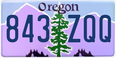 OR license plate 843ZQQ