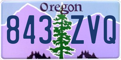 OR license plate 843ZVQ
