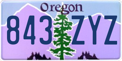 OR license plate 843ZYZ