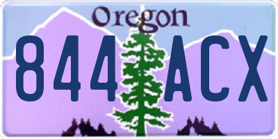 OR license plate 844ACX