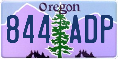 OR license plate 844ADP