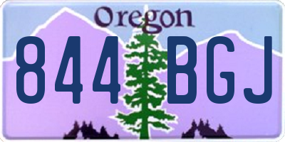 OR license plate 844BGJ