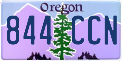 OR license plate 844CCN