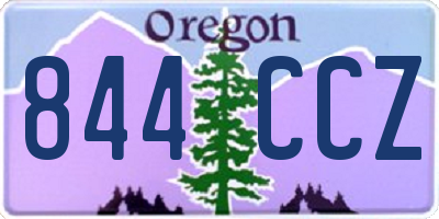 OR license plate 844CCZ