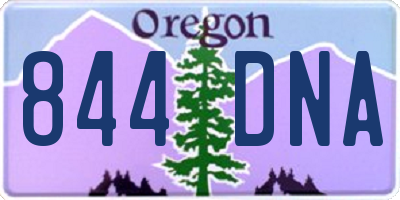 OR license plate 844DNA