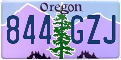 OR license plate 844GZJ