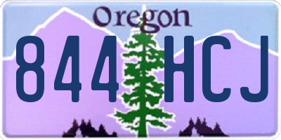 OR license plate 844HCJ