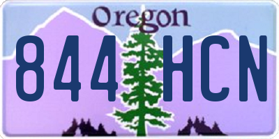 OR license plate 844HCN