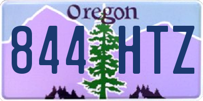 OR license plate 844HTZ