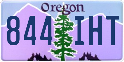 OR license plate 844IHT
