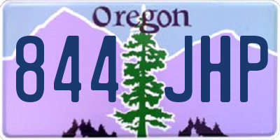 OR license plate 844JHP