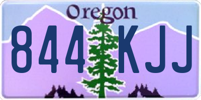 OR license plate 844KJJ
