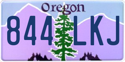 OR license plate 844LKJ