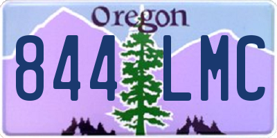 OR license plate 844LMC