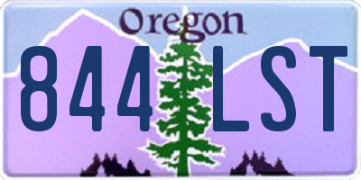 OR license plate 844LST