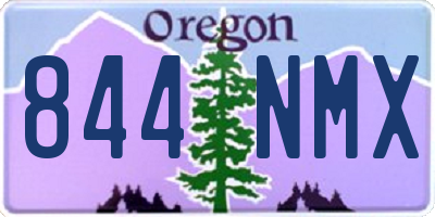 OR license plate 844NMX