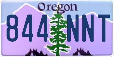 OR license plate 844NNT