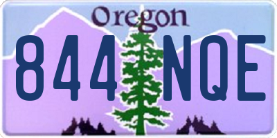 OR license plate 844NQE