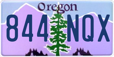 OR license plate 844NQX
