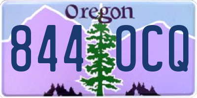 OR license plate 844OCQ