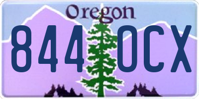 OR license plate 844OCX
