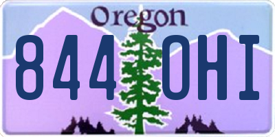 OR license plate 844OHI