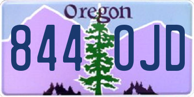 OR license plate 844OJD
