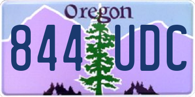 OR license plate 844UDC