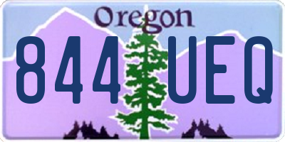 OR license plate 844UEQ