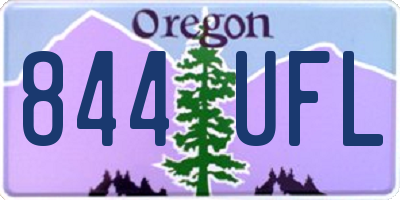 OR license plate 844UFL