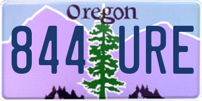 OR license plate 844URE