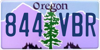 OR license plate 844VBR