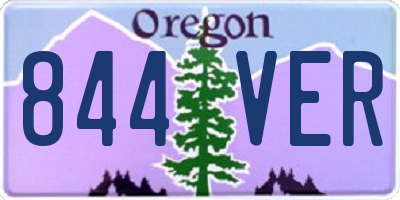 OR license plate 844VER