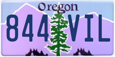 OR license plate 844VIL