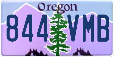OR license plate 844VMB