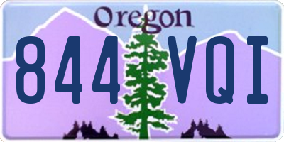 OR license plate 844VQI