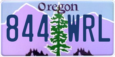 OR license plate 844WRL
