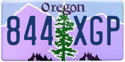 OR license plate 844XGP