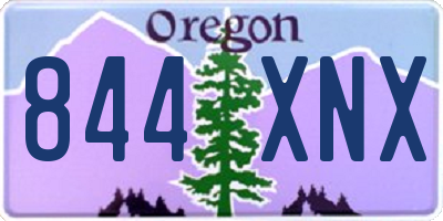 OR license plate 844XNX