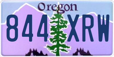 OR license plate 844XRW