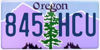 OR license plate 845HCU