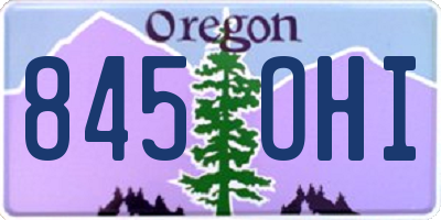 OR license plate 845OHI